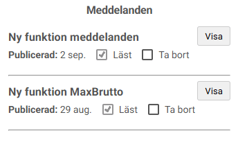 Meddelanden